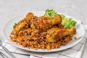 Курица с гречкой в мультиварке