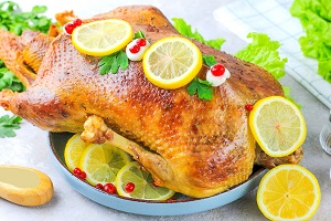 Утка с лимонами в духовке