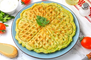 Вафли кабачковые в вафельнице
