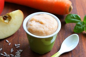 Детское пюре из курицы и риса