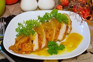 Курица под апельсиновым соусом