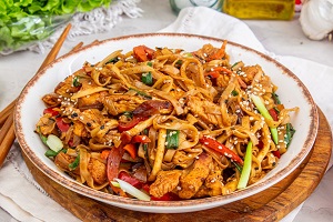 Лапша удон с индейкой