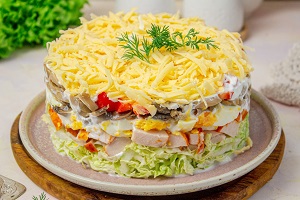 Салат Обалденный с пекинской капустой