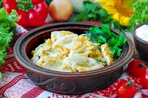 Вареники со свежей капустой