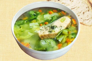 Овощной суп с индейкой