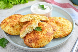 Творожные лепешки в духовке