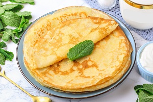 Блины с кукурузными отрубями