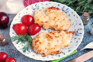 Мясо по-французски со свининой