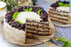 Торт из варенья черной смородины