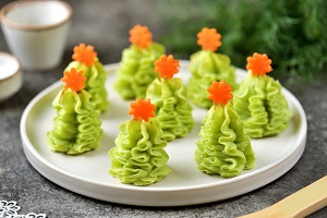 Елочки из картофельного пюре