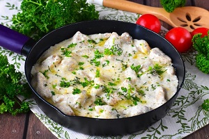 Индейка под сливочным соусом