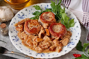 Медальоны с грибами