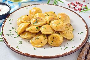 Пельмени жареные на растительном масле