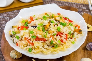 Морепродукты с рисом