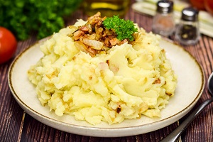 Пюре со шпиком