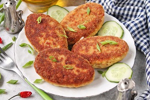 Постные котлеты из горбуши