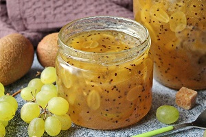 Конфитюр из киви и винограда