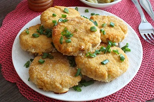 Котлеты из морского окуня