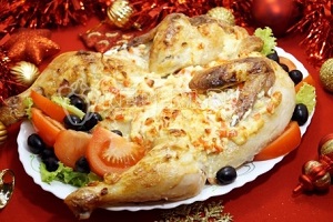 Курица с сыром в духовке Жар птица