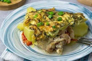 Куриные окорочка с овощами