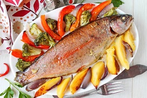 Форель радужная в духовке