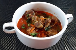 Гуляш из куриных потрохов