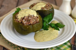 Фаршированные перцы на пару