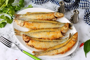 Корюшка жареная