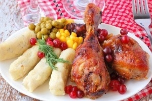 Курица в клюквенно-медовом соусе