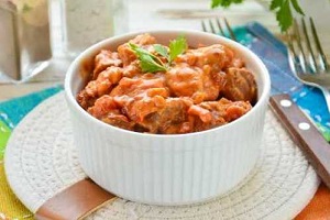 Паприкаш из индейки