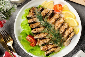 Скумбрия Елочка запеченная в духовке