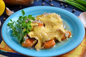 Тыква с печенью