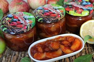 Яблочное варенье дольками Янтарное