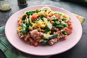 Салат Невский со стручковой фасолью