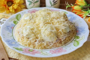 Салат Сугробы с курицей