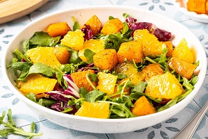 Салат из тыквы с апельсинами