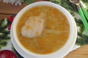 Гороховый суп с цыпленком