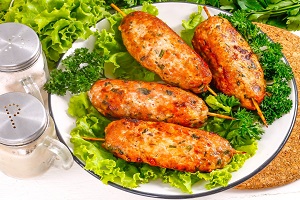 Люля кебаб с зеленью