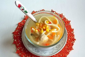 Овощной куриный суп