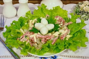 Салат Птичье гнездо