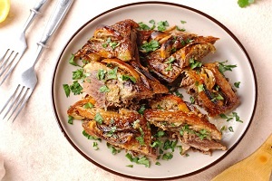 Гусь с лимоном в духовке