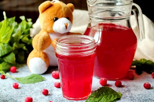 Клюквенный морс для детей