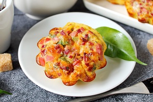 Омлет в духовке в формочках