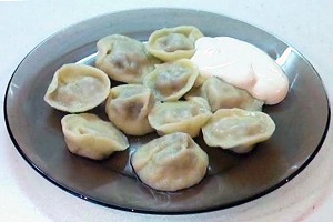 Пельмени с груздями