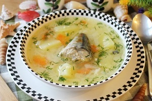 Рыбный суп с капустой