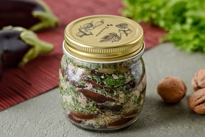 Баклажаны с грецкими орехами на зиму