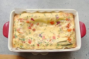 Омлет с мексиканской смесью