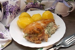 Пикантные куриные карманы