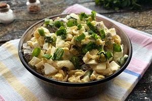 Салат Сердцеедка с куриными сердечками