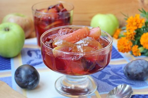 Варенье из яблок и слив